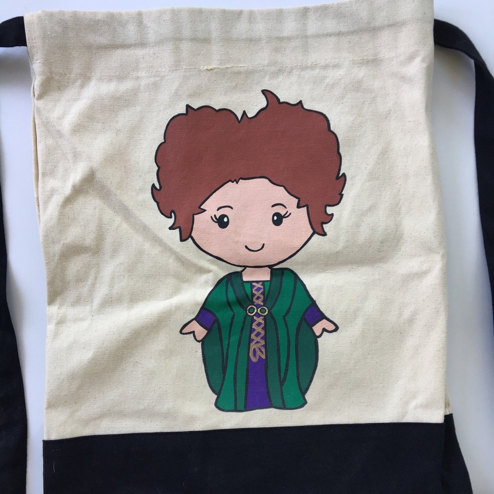 Hocus Pocus Hand-painted Canvas Backpack - Picture 2 of 2